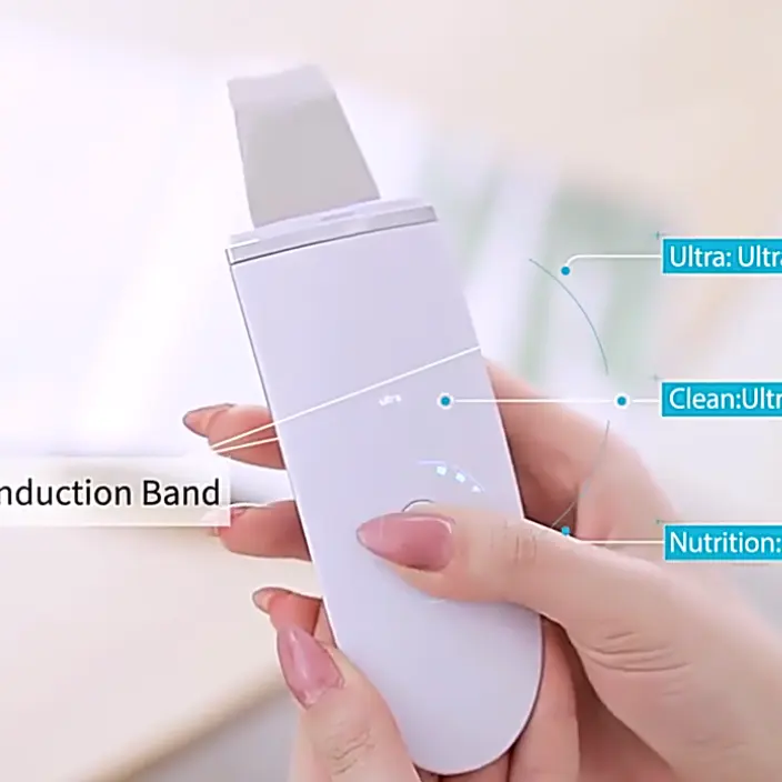 Аппарат для кавитации, ультразвуковой скребок для кожи лица, вибрационный массаж, вакуумное удаление черных точек, ультразвуковой скребок для кожи