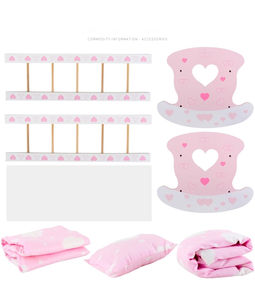 Juego de Ropa de Cama para Juego de Roles, <span class=keywords><strong>Cuna</strong></span> para Muñecas <span class=keywords><strong>Reborn</strong></span>, Muebles de Juguete, <span class=keywords><strong>Cuna</strong></span> de Madera, Muebles de Madera, el Mejor Regalo para Niñas - Product Image 5