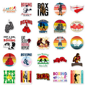 Pegatinas de Boxeo HOYO, 50 Piezas/Juego, Guantes de Boxeo, Golpe, KO, Potencia, Campeón, Cinturón, Calcomanías - Product Image 2