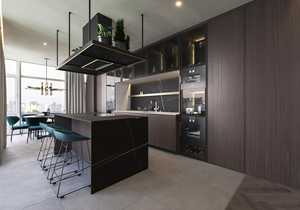 Diseño de Muebles de Cocina Personalizados para Toda la Casa, Diseño de Muebles de Cocina con Chapa de Madera Oscura, Gabinete de Cocina para el Mercado Canadiense - Product Image 6