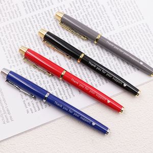 Custom High Quality Durable Metal <b>Gift</b> Set Ballpoint <b>Pens</b> with Blue Black Ink and Custom Print Logo for Promotional Use - Product Image 1