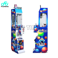 FunTime Mini Machine à griffes à monnayeur pour petits jouets, poupées, cadeaux et bonbons, avec accepteur de billets