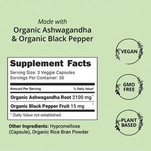 Cápsulas de Extracto de Raíz de Ashwagandha Herbal para el Bienestar, Suplemento para el Cuidado de la Salud del Sueño de Alta Calidad y Gran Venta - Product Image 3