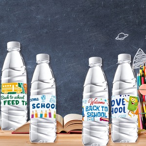 Etiquetas Adhesivas para Botellas de Agua LINDOJUNI para la Fiesta de Regreso a Clases, Estilo Pizarra, Etiquetas para Bebidas con Diseño de Bienvenida a la Escuela - Product Image 3