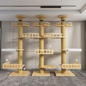 Produk Rangka Panjat Kucing Kayu Solid Skala Besar dan Model Menara untuk Grosir dan Kustomisasi - Product Image 1