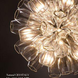 โคมไฟระย้าดีไซน์สไตล์อิตาลี สำหรับห้องนั่งเล่นและห้องรับประทานอาหารสุดหรู โคมไฟห้อยเพดานดีไซน์สร้างสรรค์ไม่ซ้ำใคร เหมาะสำหรับโรงแรมและโชว์รูม - Product Image 3