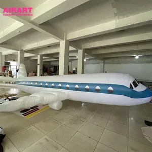 Avion gonflable géant de décoration publicitaire, modèle d'avion gonflable personnalisé pour l'affichage