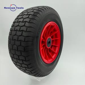 Pabrik <span class=keywords><strong>NS</strong></span> kualitas tinggi tugas berat datar gratis 16 inci 650-8 PU busa roda ban padat roda digunakan untuk tangan truk dan gerobak - Product Image 1