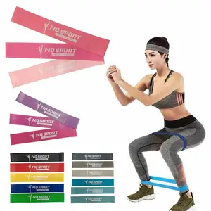 Groothandel Latex Fitness Oefening Elastische Yoga Loop Booty Cirkel Workout Weerstand Band Set Voor Benen En Butt Training
