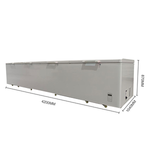 Congelatore orizzontale commerciale a quattro porte, grande capacità, a temperatura singola, modello 2688 - Product Image 2