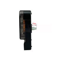 Moteur de mécanisme d'horloge en plastique carré de luxe pour conception d'horloge personnalisée Super Thin Silent Sweep Second Movement DIY Parts