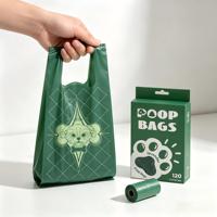 Sacs à déjections canines biodégradables et recyclables en plastique, personnalisables avec logo, respectueux de l'environnement, haute qualité, vente en gros