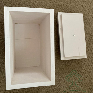 Porta tampones <span class=keywords><strong>de</strong></span> madera blanca rústica para baño, organizador <span class=keywords><strong>de</strong></span> productos femeninos, caja <span class=keywords><strong>de</strong></span> almacenamiento para artículos femeninos, contenedor <span class=keywords><strong>de</strong></span> toallas sanitarias con tapa - Product Image 3