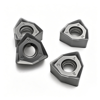 Plaquettes de fraisage CNC en carbure WNMU à alimentation rapide WNMU060408-GM, outils de tournage extérieur robustes, revêtement PVD, personnalisables OEM