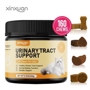 Support de voies urinaires personnalisé à mâcher doux pour chats suppléments de soins de santé pour animaux de compagnie friandises à la canneberge soutient la fonction de la vessie et des reins - Product Image 1
