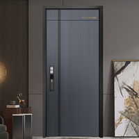 Porte de sécurité en acier sur mesure, robuste, anti-impact, en tôle d'acier, porte extérieure insonorisée pour entrée principale d'appartement