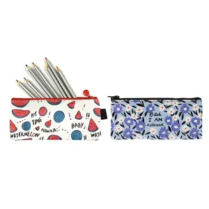 Factory Price Promotion Custom Printed Pencil Case Personalized Cosmetic Bag