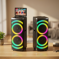 Sistema de Altavoces de 50W RMS con Woofer de 12 Pulgadas y 2+1 Tweeters, con Control Remoto por Batería y Soporte para Cine en Casa