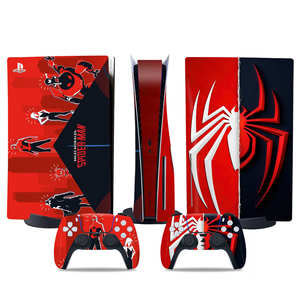 Autocollant de dessin animé Marvel <span class=keywords><strong>Spider</strong></span>-<span class=keywords><strong>Man</strong></span> pour console de jeu PS5 Slim, décoration pour enfants, vente en gros, cadeau de fête, personnalisé - Product Image 4