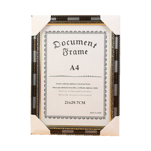 DIDADI 패션 스타일 A4 그림 인증서 사진 프레임 수상 학위 탁상 디스플레이 대학 졸업 졸업장 프레임 - Product Image 3