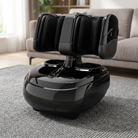 Appareil de massage des pieds pour la circulation sanguine, masseur électrique à compression d'air, noir, pliable