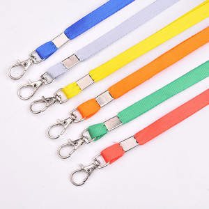 Lanière pour carte d'identité de 1,0 cm, porte-badge, permis de travail, sangle d'exposition, accessoire pour manteaux de femmes avec crochet en métal - Product Image 1