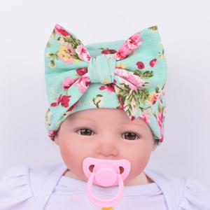 Vendita calda fascia per bambini fiocco carino fiore bambino <span class=keywords><strong>neonato</strong></span> fotografia puntelli cotone bambini ragazze berretto <span class=keywords><strong>accessori</strong></span> berretto - Product Image 3
