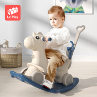 Cheval à bascule pour enfants, jouet multifonctionnel, moderne, 3 en 1, large, en plastique, vente en gros