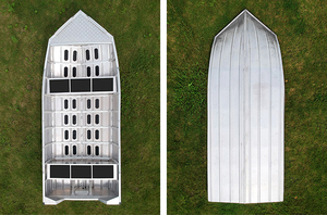 Kinocean Großhandelspreis Aluminiumboot 12ft 14ft 16ft Leichtgewichtiges Angelboot mit Hochwertiger Aluminiumlegierung für den Außenbereich - Product Image 4