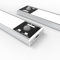 Sensor de luz LED inalámbrico magnético de 20CM para armario, perfil de aluminio fino recargable, diseño moderno, múltiples patrones