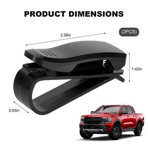 Supports pour pare-soleil de voiture, pince porte-lunettes de soleil, support de lunettes pour voiture, pince double extrémité et support de lunettes de voiture - Product Image 2