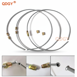 Tuyaux de <span class=keywords><strong>frein</strong></span> en acier inoxydable certifiés SAE J527 DOT pour voiture, <span class=keywords><strong>kit</strong></span> de flexibles de <span class=keywords><strong>frein</strong></span> galvanisés 3/16 1/4 avec raccords à double évasement - Product Image 1