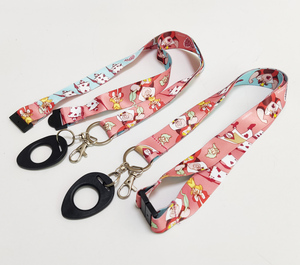 Customizable Polyester Water Cup Holder Lanyard with Adjustable Strap Features Custom Logo and Water Bottle Hanging Buckle