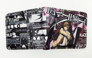 Portefeuille court en PU de haute qualité avec fermeture éclair, 32 designs, Death ND Light Yagami L Lawliet <span class=keywords><strong>Ryuk</strong></span>, pour les fans de l'anime Death Note, en cadeau - Product Image 4