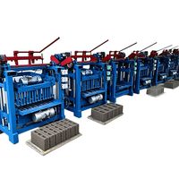 Petite machine mobile de fabrication de briques creuses en ciment sans cuisson, à double alimentation électrique et diesel