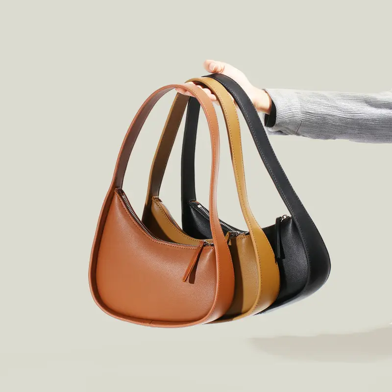 New trendy red handbag instagram retro simple underarm bag large capacity single shoulder bag
