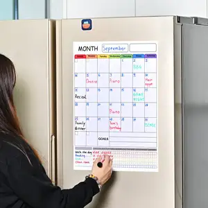 Magnete personalizzato mensile settimanale giornaliero Planner Organizer calendario cancellabile a secco magnetico per frigorifero