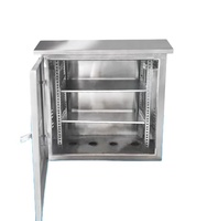 Armoire réseau métallique Huashu Electric HS en acier inoxydable 12U9U6U, argent, basse tension, étanche, équipement de distribution d'énergie