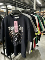 T-shirt vintage pour homme à manches courtes avec imprimé portrait, col rond oversize, style hip-hop urbain pour jeunes, idéal pour le quotidien, les concerts et le skate