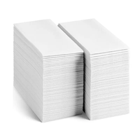 Serviettes de table jetables en papier coloré pour restaurants, vente chaude du fabricant, 1 plis, 55 g/m², 40*40 cm, pliées en 1/8, pour le déjeuner et le dîner, en sachet