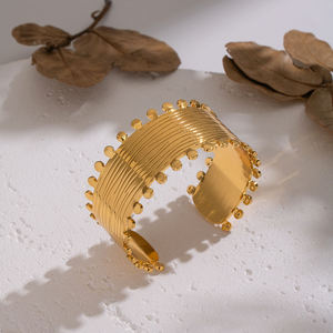X&L โบโฮ โอเชียน มัลติ โมทีฟ คัฟ แบรนด์เล็ต 18K ชุบทองสแตนเลสกันน้ำกำไลข้อมือแฟชั่นเครื่องประดับสำหรับผู้หญิงขายส่ง - Product Image 4
