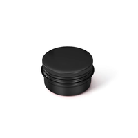 Boîtes en aluminium rondes noires vides personnalisées de 15 ml, 50 ml, 100 ml, 150 ml, contenants cosmétiques, pots avec couvercle à vis, boîtes de rangement pour bougies en métal