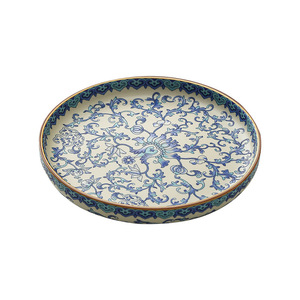 Plato Redondo de Cerámica Estilo Chino, Plato de Porcelana para Frutas, Plato para Aperitivos de Fiesta - Product Image 5