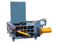 Presse à ferraille métallique automatique à commande PLC, compacteur horizontal hydraulique de déchets plastiques avec moteur à économie d'énergie