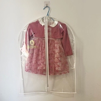 Petit sac de costume en PVC PEVA transparent imperméable personnalisé sac de vêtements pour enfants sac de danse transparent pour enfants