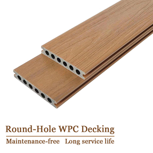 Plancher en WPC <span class=keywords><strong>Ipe</strong></span> innovant à sept trous, technologie de surface co-extrudée, installation facile à clipser, écologique, antidérapant pour un style moderne - Product Image 3