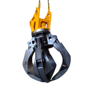 Grappin rotatif hydraulique Premium TDC pour excavatrices de 4 à 35 tonnes, ouverture de mâchoire de 1400 mm, manutention efficace du bois/du bois rond/du pierre - Product Image 1