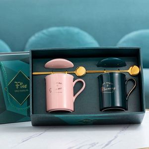 Sample Available Eco-friendly Artistical Ceramic Coffee <b>Mug</b> Spoon Corporate Promotional Business Gift Set - Product Image 4