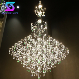 Hiện Đại K9 Pha Lê Mặt Dây Chuyền Đèn Đèn Chùm 3D In Hình Bầu Dục Có Thể Điều Chỉnh Chiều Cao Cho Phòng Khách Phòng Ngủ 220V Trần Treo Nhà - Product Image 2