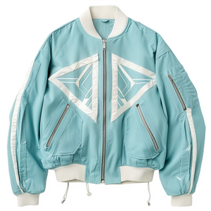 Chaqueta Varsity StreetLux con Bloques de Color, Transpirable, Resistente al Viento, Estilo Hip Hop Urbano, con Cierre - Product Image 2